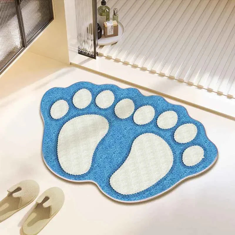 Cute Bear Claw Bathroom Carpet Absorbent Non Slip Foot Mat