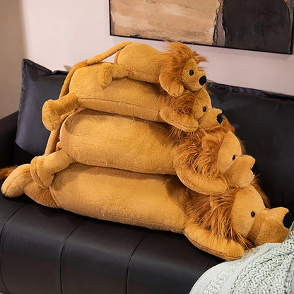 Giant Lion Plush Toy Pillow – Soft Stuffed Animal Cushion (15.7" - 43.3")