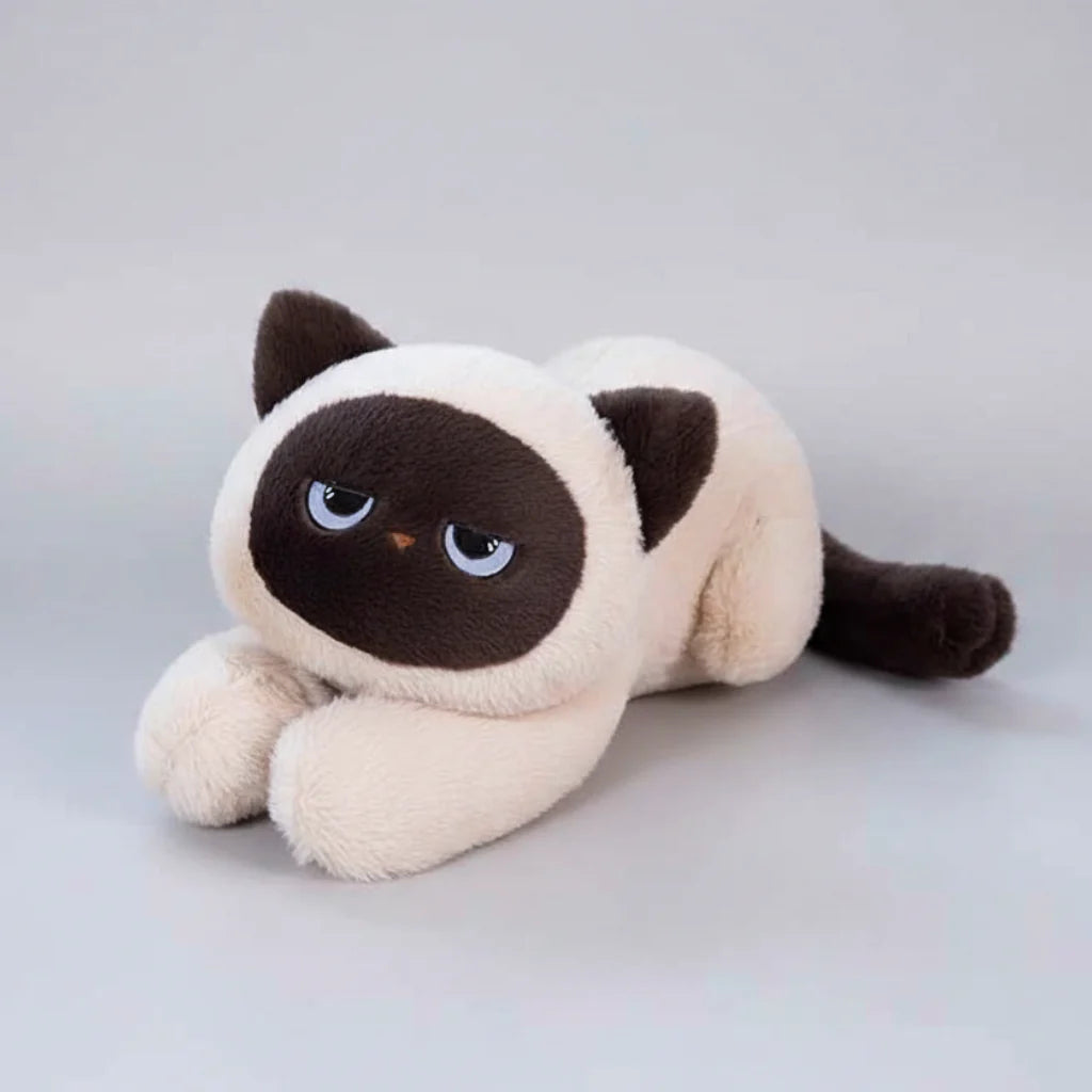 Giant Cute Lying Cat Plush Toy (23.6/35.4 in) - Soft Simulated Cat Pillow Gift