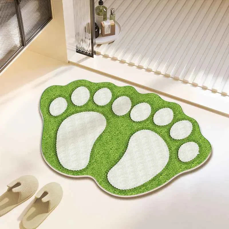 Cute Bear Claw Bathroom Carpet Absorbent Non Slip Foot Mat