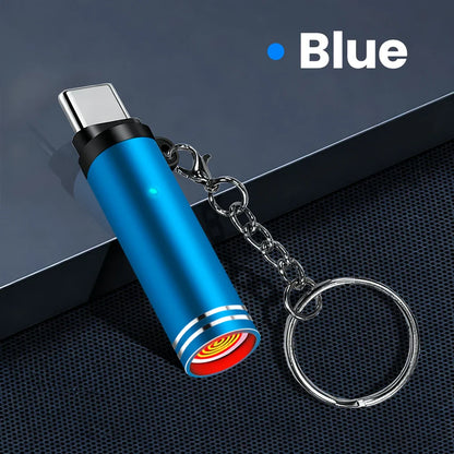 Mini Type C Mobile Phone Cigarette Lighter Air Blowing Cigarette Lighter Outdoor Safety USB C Lighter Adapter For iPhone 17 Pro