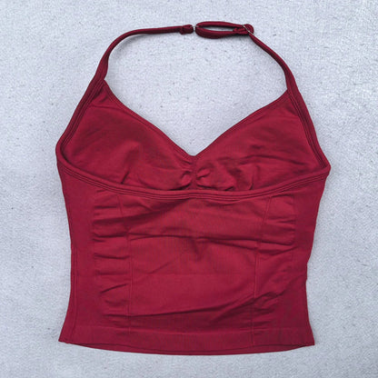 Adjustable Open Back Yoga Top Moisture Wicking Gym Tank