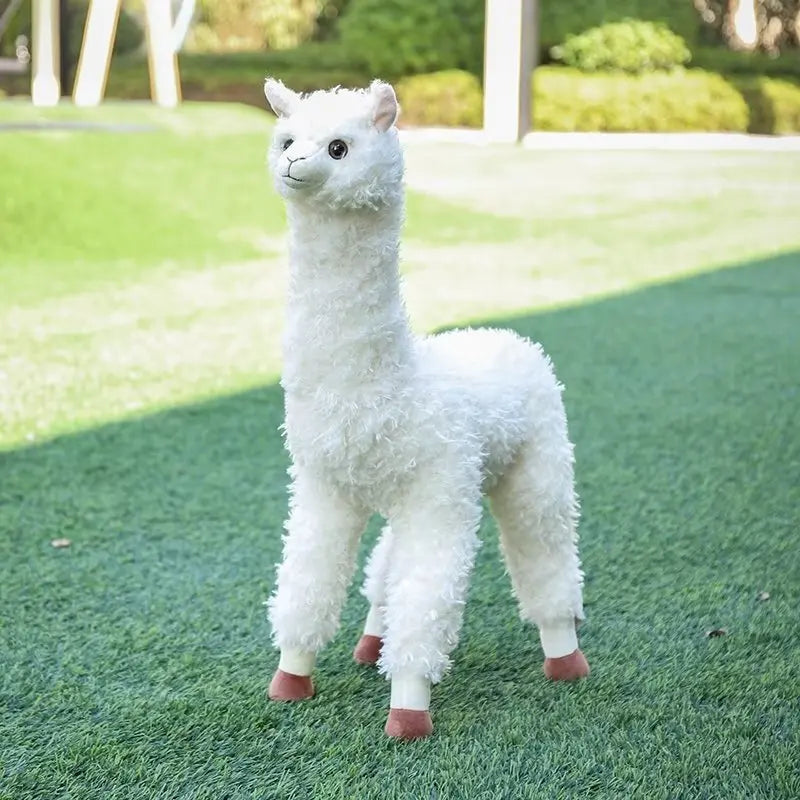 Soft Aplaca Plush Toys Stuffed Animals Lifelike Llama Cream Kawaii Alpaca Toys Doll Standing For boys Girls Birthday Gift