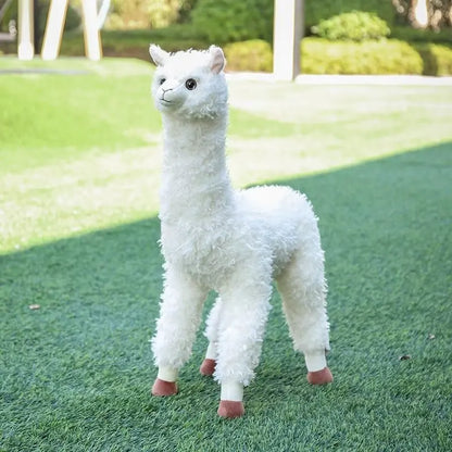 Soft Aplaca Plush Toys Stuffed Animals Lifelike Llama Cream Kawaii Alpaca Toys Doll Standing For boys Girls Birthday Gift