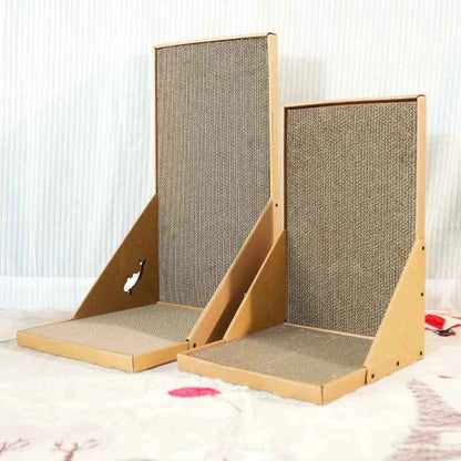 L-Shaped Cat Scratching Post – Vertical Wall Scratcher for Sofa & Furniture Protection