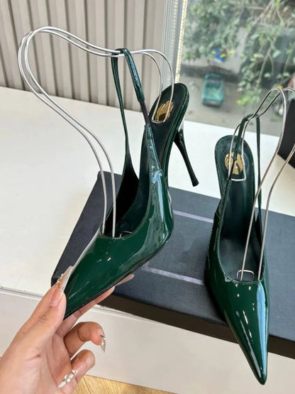 2026 Spring/Summer New Pointed Stiletto Sandals Fashionable and Sexy Party Wedding Women's High Heel Sandals