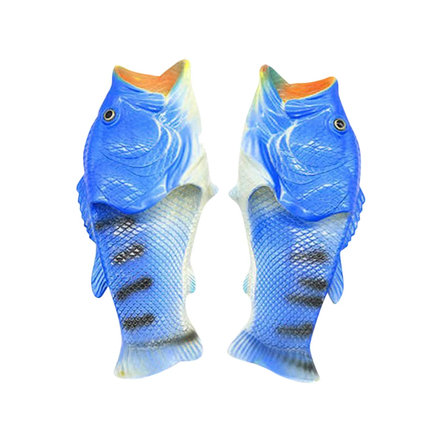 2025 Funny Slippers For Women Couple Shoes Family Shoes Parent-Child Sandals Large Size 32-46 Summer Beach Shoes Fish Slippers