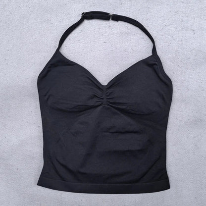 Adjustable Open Back Yoga Top Moisture Wicking Gym Tank