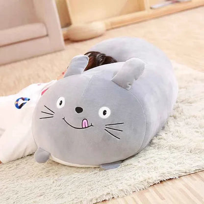 Soft Animal Corner Bio Plush Pillow (11.8-35.4 in) - Cute Dog/Cat/Unicorn Cushion Gift