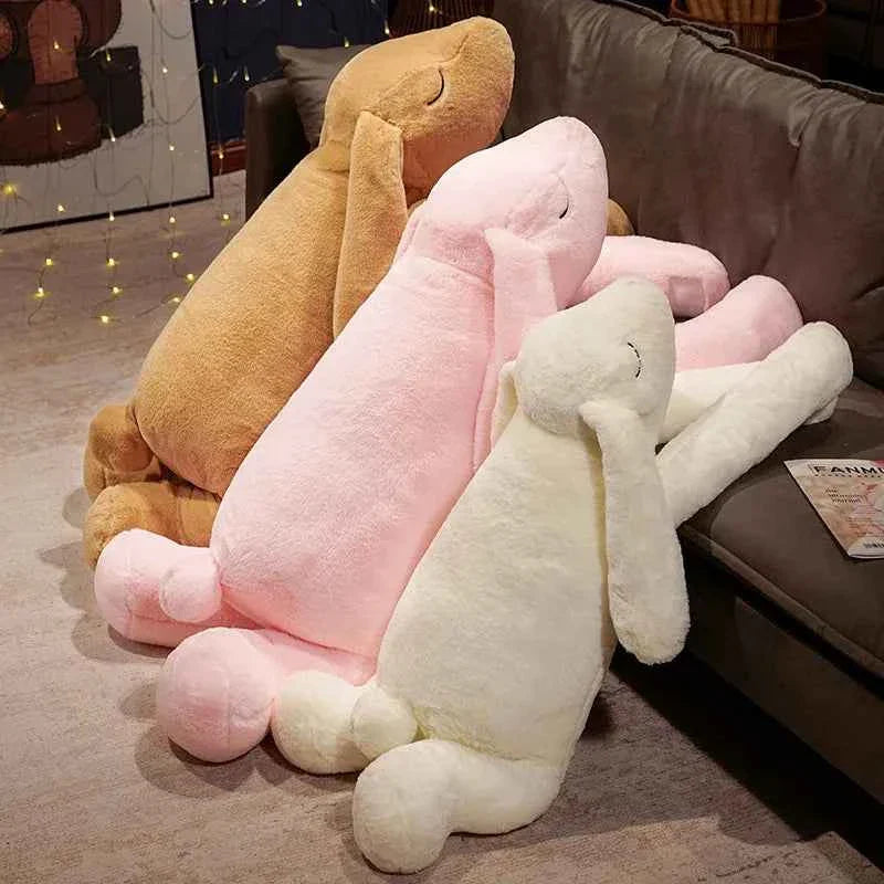 Lovely Giant Big Ear Bunny Plush Toy (35.4/43.3 in) - Soft Rabbit Stuffed Pillow Gift