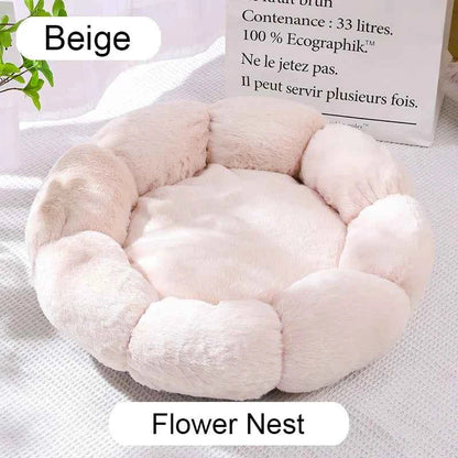 Donut Pet Bed – Calming Round Dog & Cat Bed Soft Plush Cuddler Nest