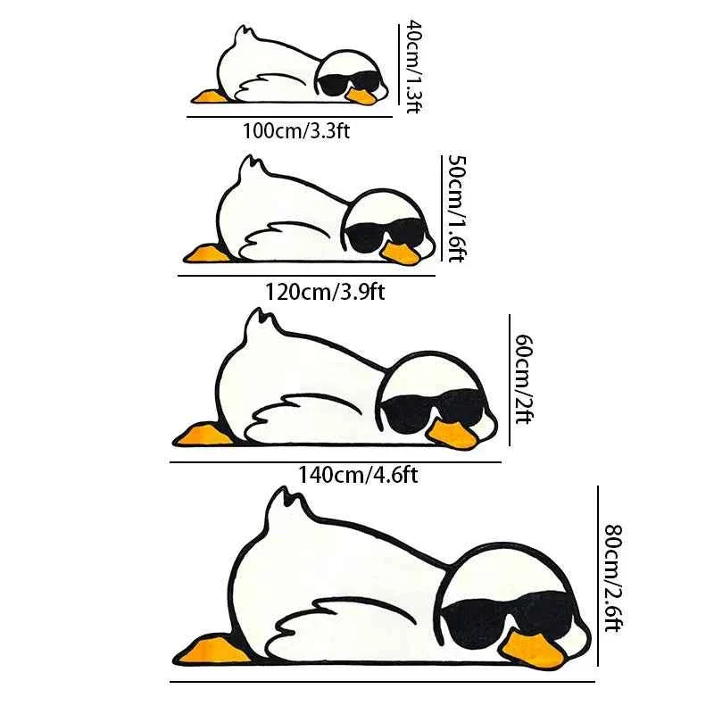 Cartoon Duck Rug Set Sunglasses Children's Room Non-Slip