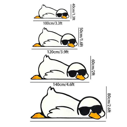 Cartoon Duck Rug Set Sunglasses Children's Room Non-Slip