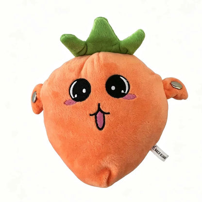Adorable Fruit Plush Stuffed Animals: Strawberry, Carrot, Banana, Cartoon Cute Pet Toys Gifts