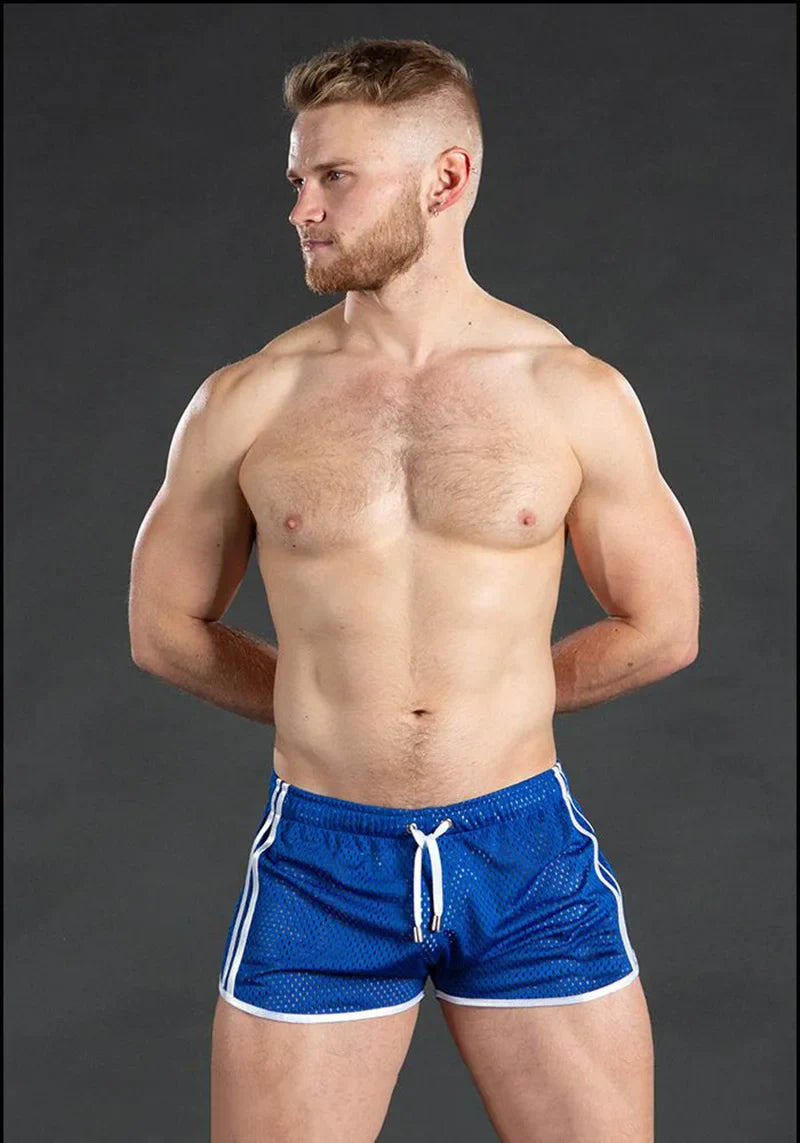 Men's sweatpants hole dry breathable sexy beach outdoor casual three-quarter pants（MNDK-05)