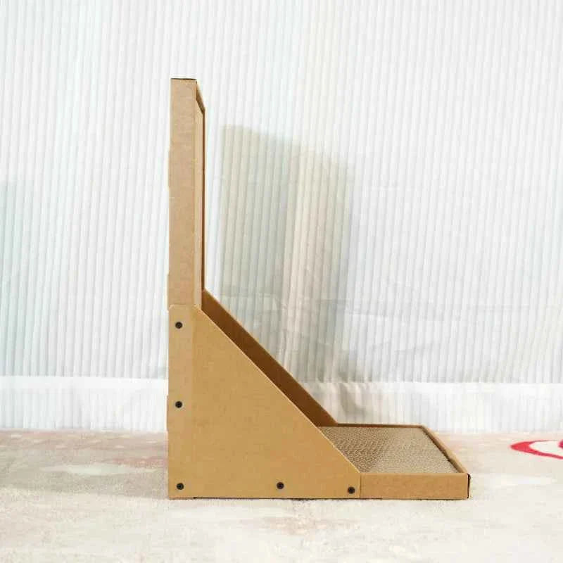 L-Shaped Cat Scratching Post – Vertical Wall Scratcher for Sofa & Furniture Protection