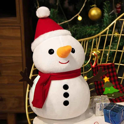 Cute Christmas Plush Dolls (Up to 19.7 in) - Stuffed Santa, Snowman & Elk Toy Gift
