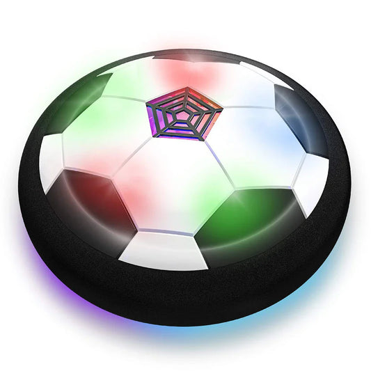 Pelota de fútbol LED flotante, balón de entrenamiento con potencia de aire para jugar al fútbol en interiores y exteriores, juguetes deportivos, regalos de cumpleaños para niños, fútbol