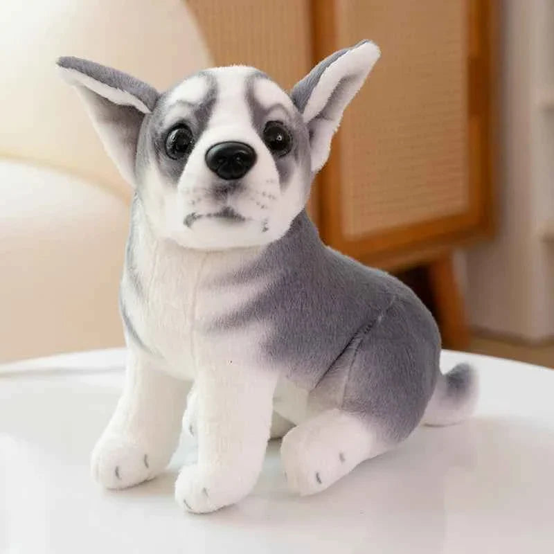 Kawaii Plush Dog Soft Toy (7.9 in) - Dalmatian/Bulldog/Chihuahua Stuffed Animal Gift