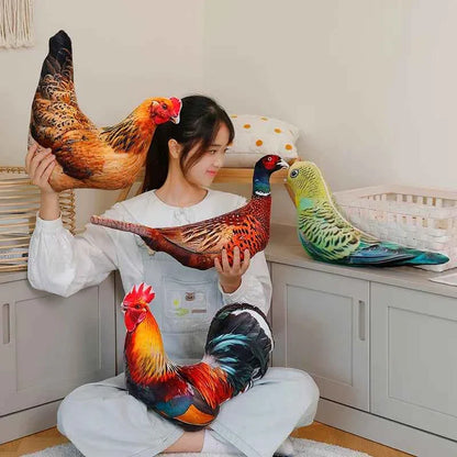 Simulation 3D Birds Plush Toys Soft Stuffed Animals Goose