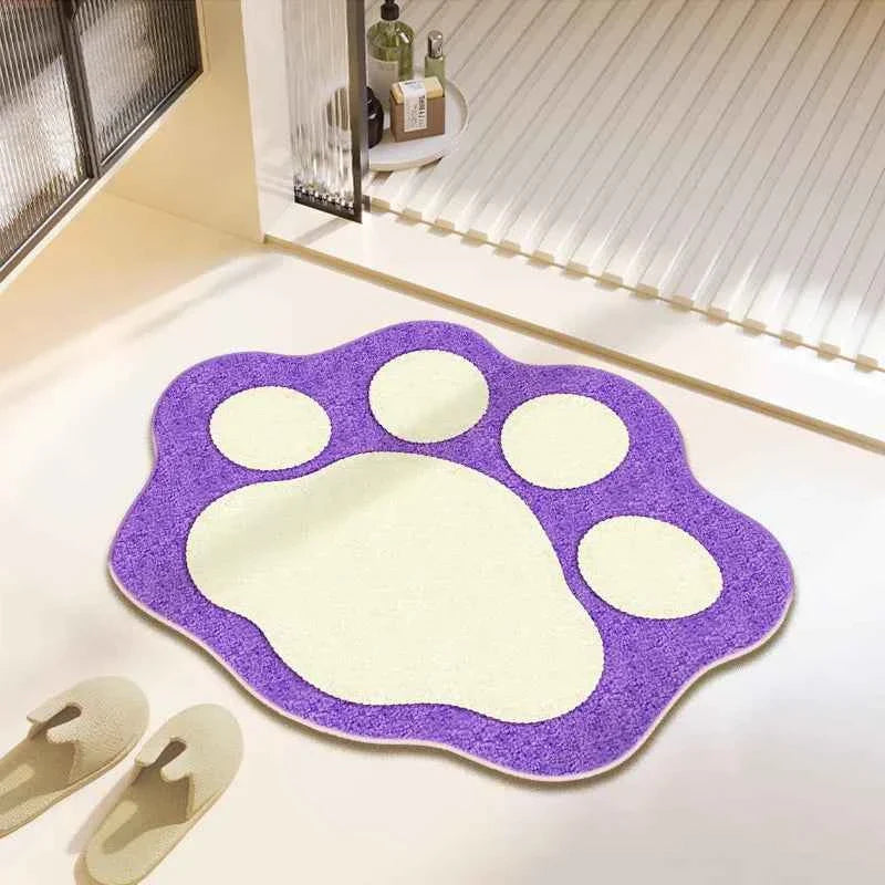 Cute Bear Claw Bathroom Carpet Absorbent Non Slip Foot Mat