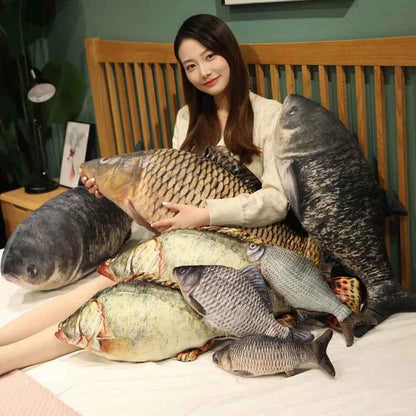 Giant Funny Carp Fish Plush Pillow (11.8-39.4 in) - Soft Simulation Sleep Cushion Gift