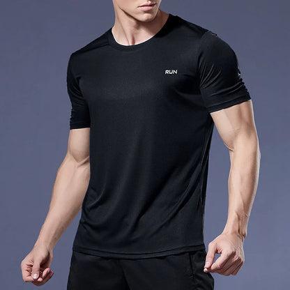 Men Quick Dry Compression Sport Shirt for Gym and Training