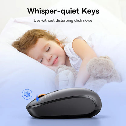 Baseus Mouse Bluetooth Wireless Computer 1600DPI Silent Mouse with 2.4GHz USB Nano Receiver for PC MacBook Tablet Laptop Mouse