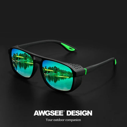 Professional Sports Sunglasses - Polarized Windproof UV400 for Cycling Running Outdoor Enthusiasts UV400