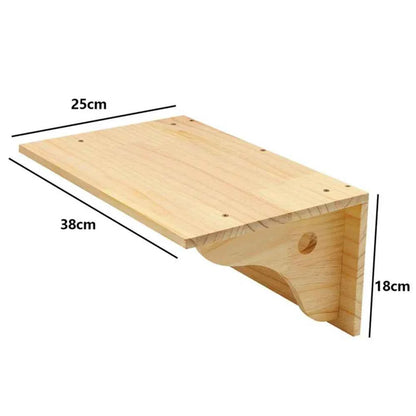 Wall-Mounted Cat Climbing Rope – Solid Wood Pedals & Sisal Scratch Training Toy for Indoor Cats