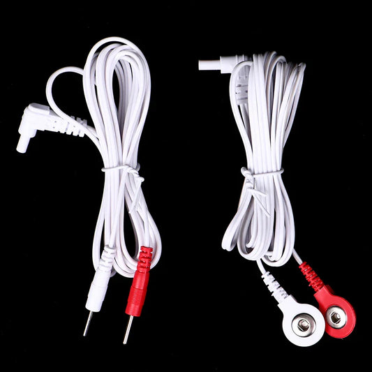 1.5/1.8M 2.35mm Conector de cables de repuesto para unidad TENS, cabezal de CC, electrodo Jack