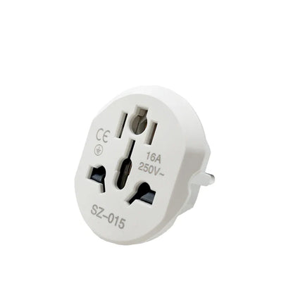 Universal Travel Adapter Converter 16A 250V Korea EU Plug 2 round Socket High Quality Wall Socket for AU US UK CN to EU KR
