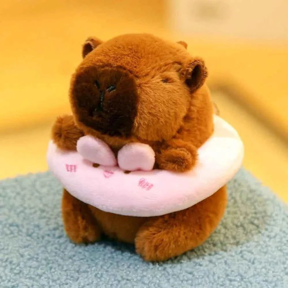 Cute 12cm Capybara Plush Toy: Hoodie, Wings & Keychain/Pendant Gift