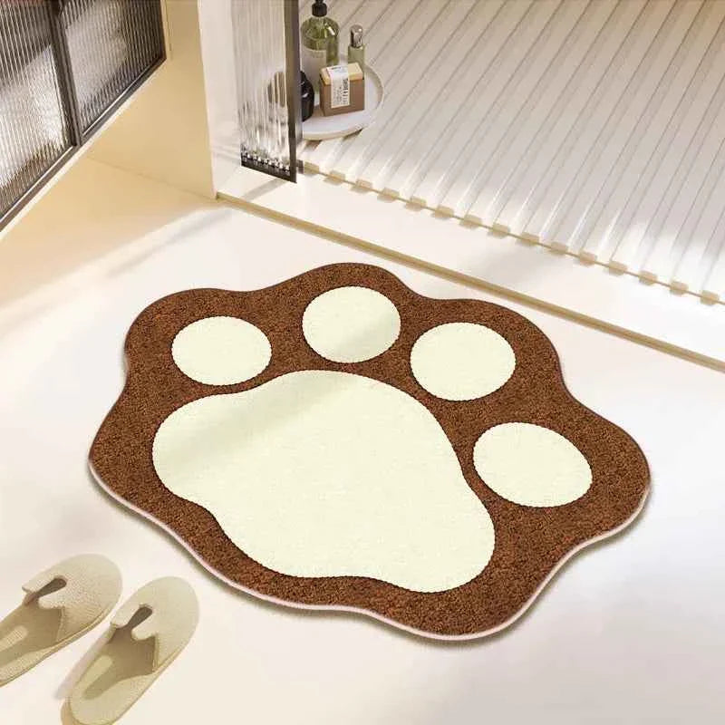 Cute Bear Claw Bathroom Carpet Absorbent Non Slip Foot Mat