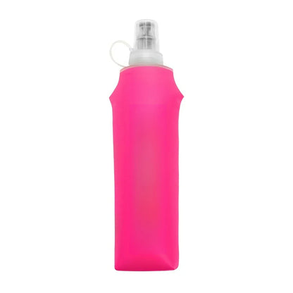 150ml/250ml/500ml Collapsible Silicone Water Bottle with Bite Valve, Outdoor Portable for Running Camping Hiking Travel