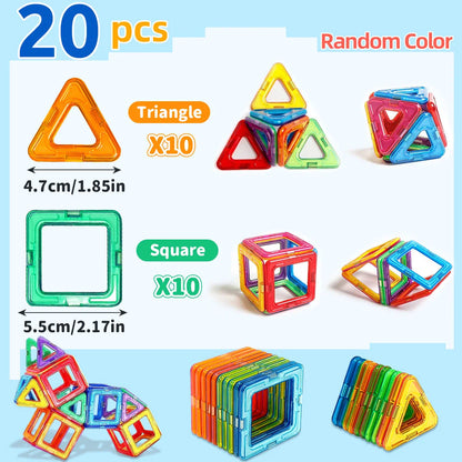Magnetic Building Blocks - STEM Educational Toys for Kids Aged 4-12