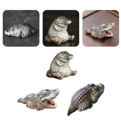 Mini Chubby Crocodile Figurine Realistic Little Gift