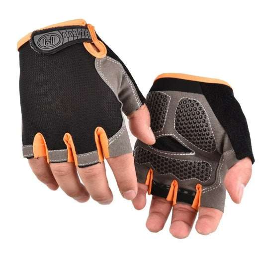 1 Par Guantes de Ciclismo Antideslizantes Transpirables Guantes Sin Dedos Guantes Mtb con Protección Solar Elásticos para Deportes al Aire Libre Guantes de Bicicleta