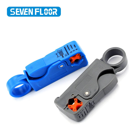 1 pelacables Ethernet RJ45 Cat5 Cat6 Herramienta de red alicates para línea UTP FTP coaxial Cortador de cable herramienta pelacables