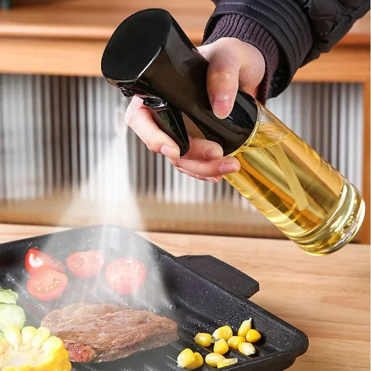 200/300/500ml Pulverizador de Aceite de Plástico para Cocina Doméstica, Botella Rociadora de Aceite o Brocha Nebulizadora para Cocinar, Rellenar, Uso Dual para BBQ