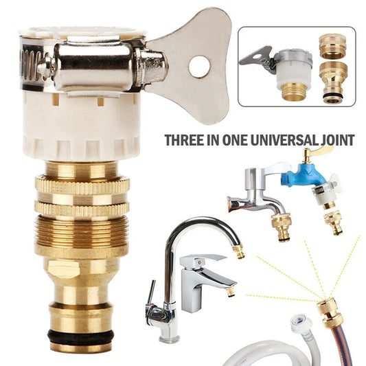 Adaptadores de grifo de manguera universales de 15-23 mm, conector de grifo, accesorio de tubería de manguera de agua de jardín, adaptador de grifo, herramientas de jardinería para riego