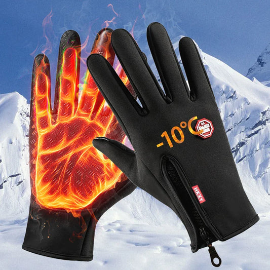 Guantes Cálidos De Invierno Para Hombre Y Mujer, Impermeables Y Compatibles Con Pantallas Táctiles, Aptos Para Ciclismo Y Esquí