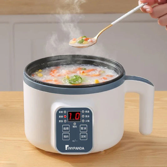 Olla arrocera eléctrica de 1.7L de una/doble capa 220V antiadherente inteligente mecánica multiusos para uso doméstico, olla para arroz al vapor