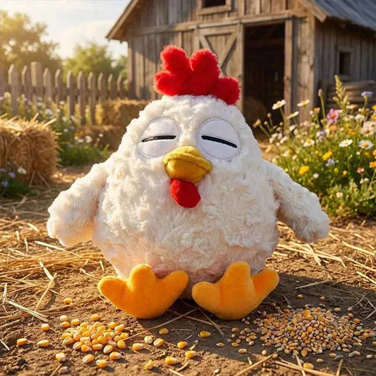 Silly Chicken Plush Toys Cute Farmyard Animal