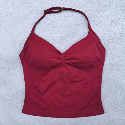 Adjustable Open Back Yoga Top Moisture Wicking Gym Tank