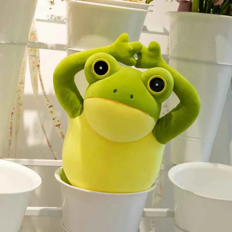 50cm Cute Cozy Frog Plushies Soft Stuffed Animal Funny Frog