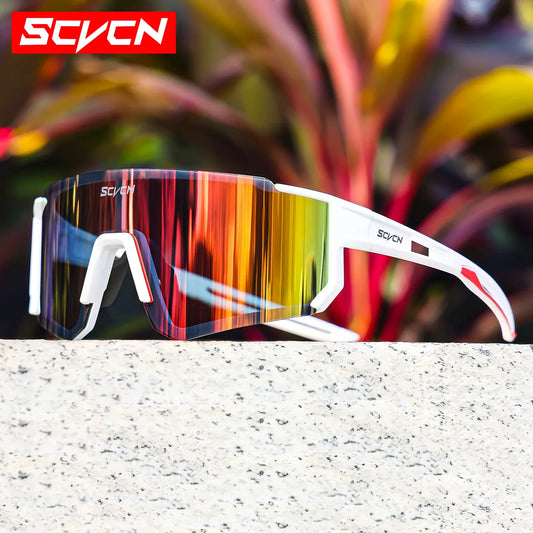 SCVCN Nuevas Gafas de Ciclismo para Exteriores Hombres Gafas de Carretera para Conducir Bicicleta Deportes Montañismo Mujeres Bicicleta Ciclismo Gafas UV400