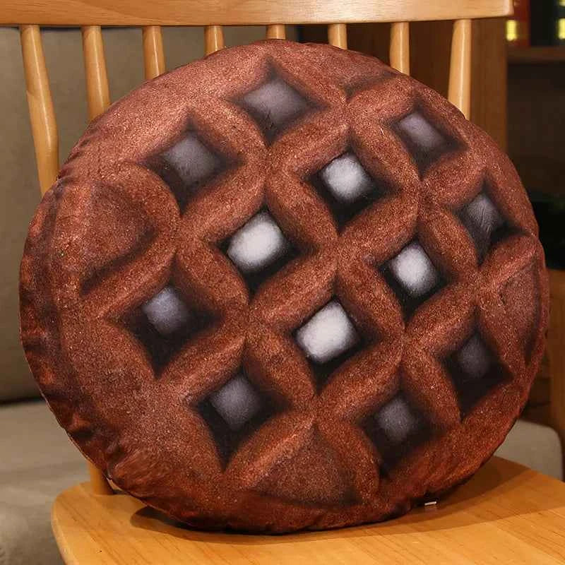 45cm (17.7") Cookie Plush Pillow – Cute Biscuit Cushion Soft Funny Sofa & Bed Decor Toy