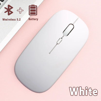 Bluetooth 5.0 Wireless Mouse Ultra Slim Portable Silent Ergonomic for Laptop Tablet PC MacBook Phone Adjustable DPI Ergonomic
