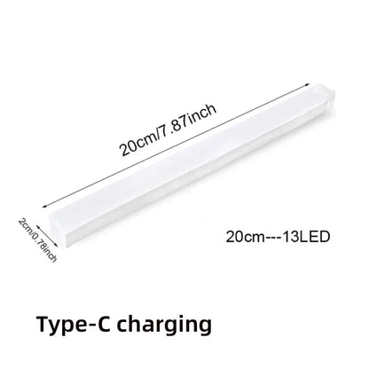 Motion Sensor Lamp Night Light Wireless LED USB Type C Rechargeable Lamp for Kitchen Cabinet Bedroom Wardrobe Staircase Lighting